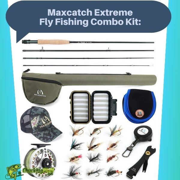 M MAXIMUMCATCH Maxcatch Premier Fly Fishing Rod and Reel Combo Complete 9'  Fishing Outfit