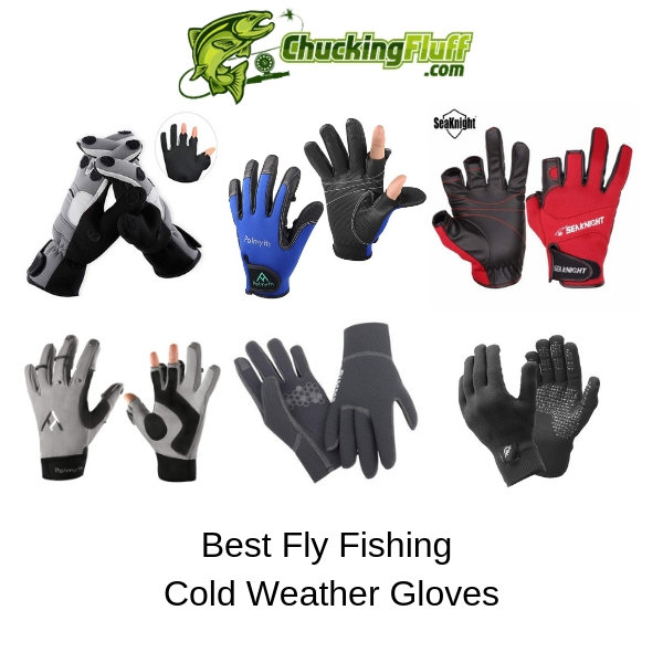 Drasry Neoprene Fishing Gloves Touchscreen 3 Cut Fingers Warm Cold