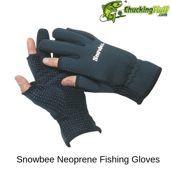 LURESHOP.EU Stretch Neoprene Fishing Gloves 2 Cut Fingers - Best Use in  Light Cold Weather Co