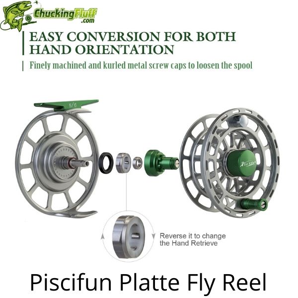  Customer reviews: Piscifun Platte Pro Fly Reel with Full-Sized  Drag Knob, CNC-Machined Aluminum Alloy, Large Arbor & Fully Sealed Fly  Fishing Reel for Freshwater & Saltwater Black & Red-5/6wt