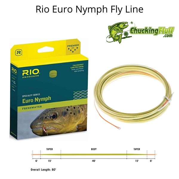 RIO Fly Fishing Fly Line FIPS Euro Nymph Line Neon, Dominican Republic