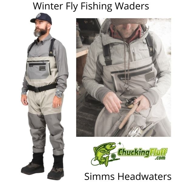 Winter Fly Fishing Waders - Simms Headwaters