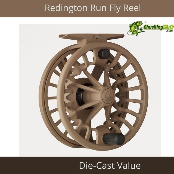 Redington Run Fly Reel, Black #5-5512R5601